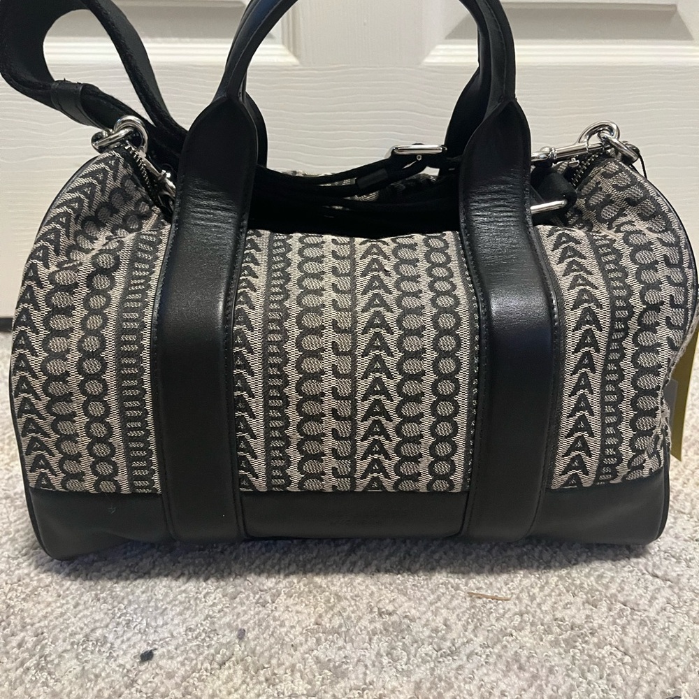 Elegant Black and Gray Women's Satchel